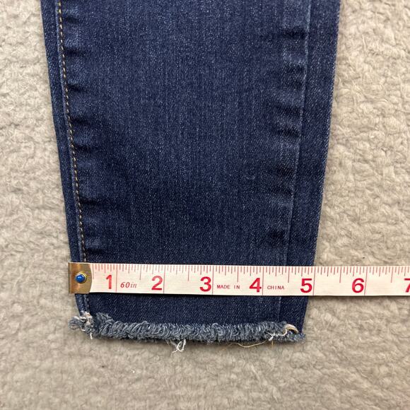 Joe's Jeans Little Girls Raw Hem Rhinestone Jeans Size 12 NWOT Designer Kids - Picture 8 of 11